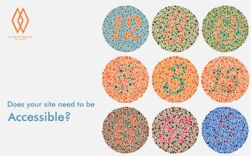 Does your site need to be accessible? - background image of Ishihara colour deficiency test