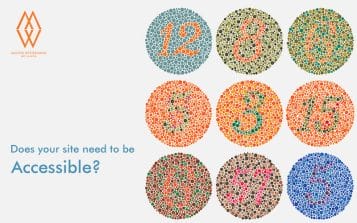 Does your site need to be accessible? - background image of Ishihara colour deficiency test